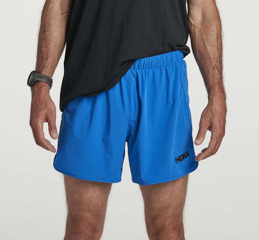 Hoka One One Shorts Herre - Performance - Blå - 947238QXZ